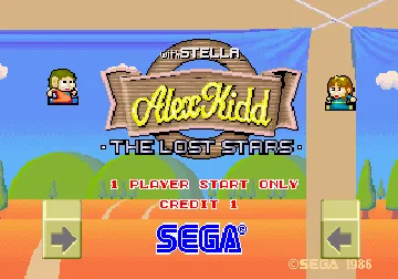 Alex Kidd: The Lost Stars (set 2) screen shot title